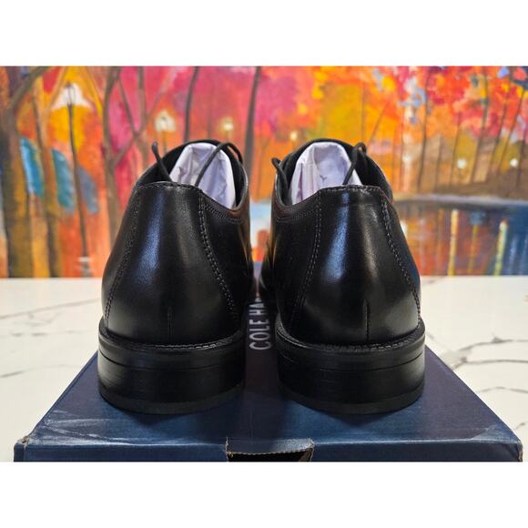 Cole Haan Modern Essentials Plain Toe Black Size 11 Men\'s Dress Shoes C38446 main image 4